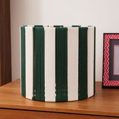 Simple Living Nautical Fun 30x30 cm Beyaz Yeşil Silindir Dekoratif Sepet