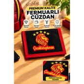 sinbEsg Premium Kalite Aslan Görselli Cırtcırtlı 2 Ayrı Gözlü Ekstra Bozuk Para Bölmeli Unisex Çocuk Cüzdan
