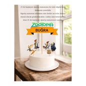 Sinem Gift Zootopia Konseptli Pasta Süsü - Doğum Günü Pasta Süsü - Zootropolis Konseptli Cupcake Süsü