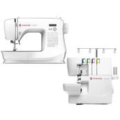 Singer C5605 Elektronik Dikiş Makinesi ve Singer S0105 Overlok Makinesi