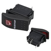 Sintine Pompa Sembollü Işıklı 3 Pinli On-Off 12-24V Marin Switch