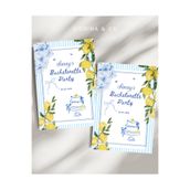 Siorina Events Bride To Be Davetiye, Parti Kartı, Limon Sarı Bachelorette Davetiyesi Kişiye Özel - 10 Adet