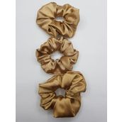 sipariş vakti Saten Saç Tokası Scrunchie Toka 3 adet (bej001)