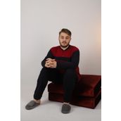 ŞİPKA %100 PAMUKLU SÜPREM ERKEK BÜYÜK BEDEN PİJAMA TAKIMI 835