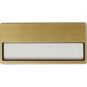 Sıradışı Reklam Yaka Kartı Isimlik Özel Logo Baskılı 5 Adet - GOLD - MIKNATISLI