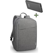 Sırt Çantası 15.6 Inç B210 Laptop Çantası, Dijital Göstergeli Hızlı Şarjlı Powerbank 22.5W Qc 3.0