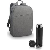 Sırt Çantası 15.6 Inç B210 Laptop Çantası Notebook Sırt Çantası Dijital Göstergeli Termos 500 ml