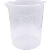 Şişe Dükkanı Plastik Beher 1000 ml Kabartma Dereceli 1 Adet