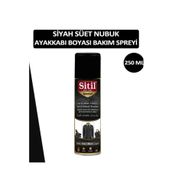 SİTİL Siyah Süet Nubuk Deri Ayakkabı Boyası Bakım Spreyi 250 ml