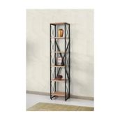 Sivas Gözde Mobilya Modern Tarz Ahşap Metal 5 Raflı 40x30x180 cm Kitaplık