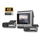 SJCam M60 4K+FHD+FHD HDR Sony Starvis 2 Sensörlü Wi-Fi 3 Kameralı Ön+İç+Arka GPS'li Araç Kamerası