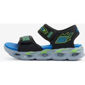 Skechers Büyük Erkek Çocuk Siyah Işıklı Sandalet Hafif ve Esnek Yapı ile Günlük Kullanıma Uygun