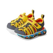Skechers Erkek Çocuk Gri Spor Sandalet 26, 26 EU, 407041N-CCYL, Gri ve Sarı, Erkek Çocuk