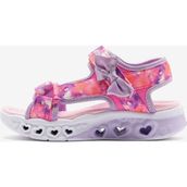 Skechers Flutter Hearts Sandal-Blurry Love 303110L Pembe Işıklı Sandalet Büyük Kız Çocuk Hafif Yapı - Pembe - Lavanta