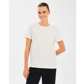 Skechers S2510029-102 Essential Crewneck Bej Yuvarlak Yaka Kadın T-shirt