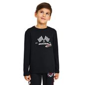 Skechers SK242065-001 Siyah Graphic Long Sleeve Çocuk Günlük Stil T-Shirt