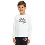 Skechers SK242065-102 Beyaz Graphic Long Sleeve Çocuk Günlük Stil T-Shirt