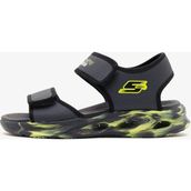 Skechers Sola Glow Sandal Büyük Erkek Çocuk Gri Işıklı Sandalet Hafif ve Esnek Taban Yapısı