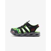 Skechers Thermo-splash - Hydro-flare Büyük Erkek Çocuk Siyah Işıklı Sandalet 400613l Bklm Siyah