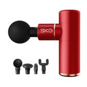 SKG F3 Masaj Tabancası Kırmızı, 4 Darbe Seviyesi ve 4 Başlık, 12 Saat Pil Ömrü, USB-C Şarjlı, Taşınabilir Ergonomik Tasarım, Spor Sonrası Kullanıma Uygun Masaj Cihazı – Resmi Distribütör Garantili