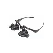 Skygo Gözlük Modeli 10X 15X 20X 25X Lens 2 Led Işıklı Büyüteç 9892G