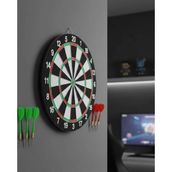 Skygo Kaliteli Ahşap Dart Tahtası 12 Inç 4 Dart Ok Seti