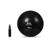 Slazenger Antiburst Gymball Pilates Topu 65 Cm Pompa Hediyeli Siyah