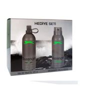 Slazenger Parfüm EDT 125 ml + 150 ml Erkek Deodorant Yeşil Kofre Set