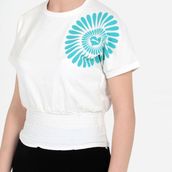 Slazenger Porcıa Ekru Kız Çocuk T-shirt