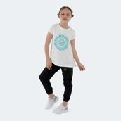 Slazenger Poseıdon Ekru Kız Çocuk T-shirt