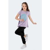 Slazenger Poseıdon Lila Kız Çocuk T-shirt