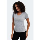 Slazenger Vivek Gri Kadın T-shirt