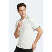 Slazenger ZINOVIA Erkek Polo Yaka Beyaz Tişört