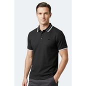 Slazenger ZINOVIA Erkek Polo Yaka Siyah Tişört