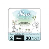Sleepy 1 Bio Natural Premium Plus 20'lı Uzun Hijyenik Ped