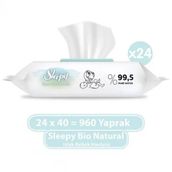 Sleepy 24x40 Bio Natural Islak Havlu