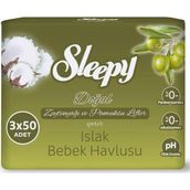 Sleepy 3x50 Adet Zeytinyağlı Islak Mendil