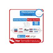 Sleepy 50 Yaprak Easy Clean Çamaşır Suyu Katkılı Mopa Uyumlu Yer Temizlik Havlusu