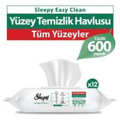 Sleepy 50'li Easy Clean Yüzey Temizlik Havlusu (12 adet)