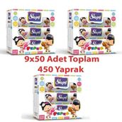 Sleepy 50x9'lu Set Pepee Kapaklı Islak Havlu