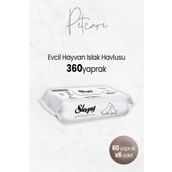 Sleepy 60'lı 6 Paket Petcare Evcil Hayvan Islak Havlusu