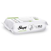 Sleepy 6x60'lı Natural Islak Bebek Havlusu