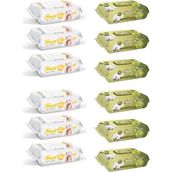 Sleepy 6x90'lı Sensitive + 6x90'lı Zeytinyağlı Islak Havlu