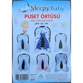 Sleepy Baby Puset Ortusu - Mavi - Beyaz