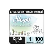 Sleepy Bio Natural No:1 Yenidoğan 100 Adet Bebek Bezi