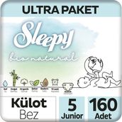 Sleepy Bio Natural No:5 Junior 160 Adet Külot Bebek Bezi