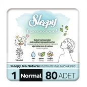 Sleepy Bio Natural Premium Plus 1 Normal 80'li Hijyenik Ped