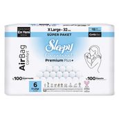 Sleepy Bio Natural Premium Plus Airbag Comfort No:6 XLarge 32 Adet Bebek Bezi