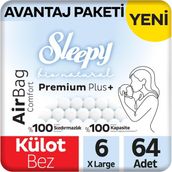 Sleepy Bio Natural Premium Plus Airbag Comfort No:6 Xlarge 64 Adet Külot Bebek Bezi
