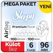 Sleepy Bio Natural Premium Plus Airbag Comfort No:6 Xlarge 96 Adet Külot Bebek Bezi